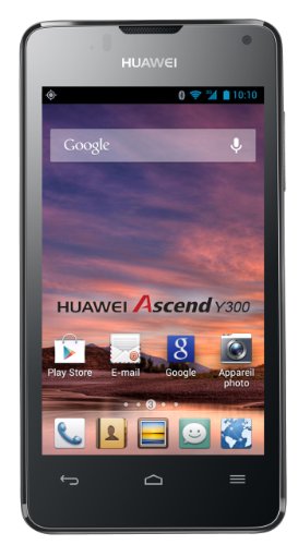 Huawei Ascend Y300 Smartphone (10,2 cm (4,0 Zoll) Touchscreen, 5 Megapixel, 4 GB Interner Speicher, Android 4.1 (Jelly Bean)) schwarz