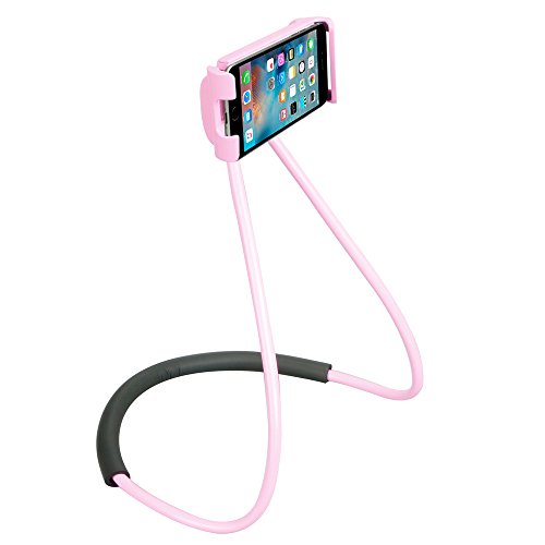 Faul Hals Telefonhalter, Letone HandystÃ¤nder 364 Drehung Flexibel Montieren HÃ¤ngender Halterung LÃ¼ftungshalter fÃ¼r iphone, Samsung, Huawei Universal Smartphone, fÃ¼r Auto, Sofa, KÃ¼che,Bad, BÃ¼ro(Rot)