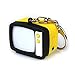 Produktbild dsstyle New Vintage TV LED Schlüsselanhänger Anhänger mit Sound Luminous Schlüssel Ring Dekoration Creative Geschenk, gelb / schwarz