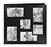 Produktbild Pioneer Foto Alben Collage Rahmen geprägt genäht Kunstleder Abdeckung Speicher Book für Scrapbooking, 30 cm von 30 cm, schwarz