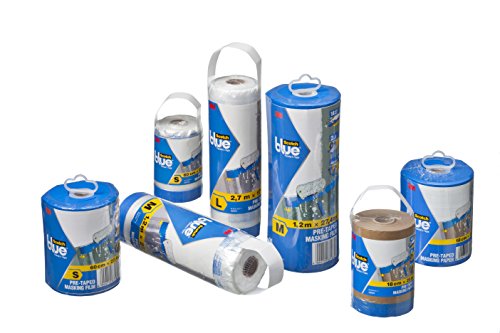 ScotchBlue 2090FRM Abdeckfolie mit Malerband Malerkrepp, Größe: M, 1,2 x 27,4 m - 4