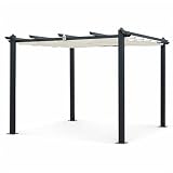 Montaje : La pérgola se entrega con un kit de montaje. El montaje es muy sencillo, se incluye un manual de instrucciones.
