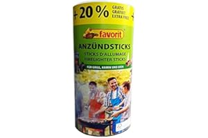 Favorit anzündsticks 120 pièces anzündstick allume barbecue pour barbecue/cheminée