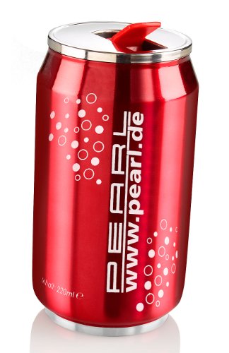 PEARL Thermo-Trinkbecher im Getränkedosen-Design rot, 220 ml - 3