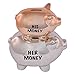 Produktbild Xpressions His & Hers Piggy Bank Traditional Money Box With Stopper Wedding Gift