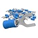 Produktbild AUPROTEC 25x Gabelkabelschuhe 1,5 - 2,5 mm² blau, Loch-Ø M5 Teillisoliert PVC SV Kabel-Verbinder aus Kupfer verzinnt