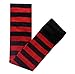 Produktbild Rote Streifen (Red & Black Stripes) Spaß Verspielt Nette Gothic Über Knie gemusterte Socken
