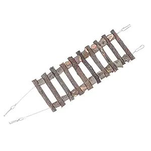 Pet Hanging Ladder, Bird Rope Ladder Cage Accessories Pet Toy Environmentally for Most Small Rodents for Chewing(60cm, Blue)