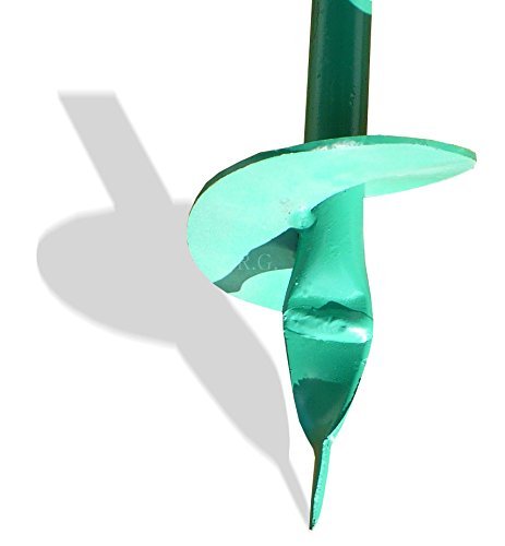 Handbohrer Erdbohrer Erdlochbohrer Pflanzbohrer grün 9 Durchmessern zur Auswahl (250mm) - 4