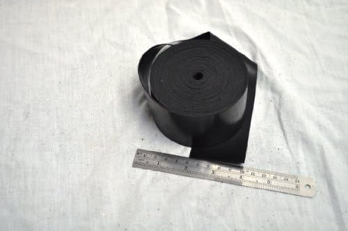RUBBER STRIP 50mm wide x 1.00mm thick x 5m long - SOLID NEOPRENE BLACK RUBBER