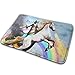 Produktbild B.L.KLEEN Cat Riding A Fire-Breathing Unicorn Welcome Entrance Door Mats, Non Slip Backing Entry Way Doormat High Traffic Areas Shoe Rugs for Patio, Front Door, All Weather Exterior Doors