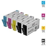5 PATRONEN SET: 2 CN684EE CB321EE Schwarz, 1 CB323EE Cyan, 1 CB324EE Magenta & 1 CB325EE Gelb