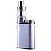Produktbild Koreyoo E Zigarettenschachtel Mod 1-75W 2ml Mod TC Temperaturregelung VW Batterieträger Unter Ohm Tank Luftstromkontrolle 18650 Austauschbare Batterie USB Zig Rauchen E Shisha Nein Nikotin Tabakfrei Silber(H35)
