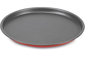 Guardini Rossana 2.0, Molde para Pizza 32 cm, Acero con Recubrimiento Antiadherente, Color Rojo/Gris