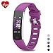 Produktbild BingoFit Fitness Armband Kinder Uhr mit Pulsmesser, Wasserdicht GPS Fitness Tracker Farbbildschirm Aktivitätstracker Schrittzähler Uhr mit Stoppuhren für Damen Herren Kinder
