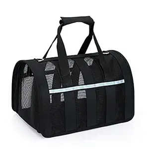 GlobalNiche Pet Carrier Bag Cat Carrier Travel Bag Breathable Mesh Carrier Bag Outdoor Foldable Transport Bag for Cats and Small Dogs Travel Camping Hiking-Haibing