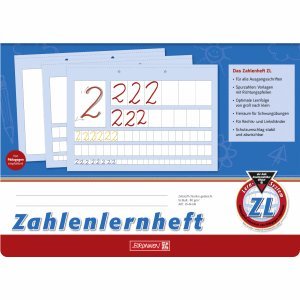 Preisvergleich Produktbild 10 x Brunnen Zahlenlernheft A4 quer Lineatur ZL 16 Blatt