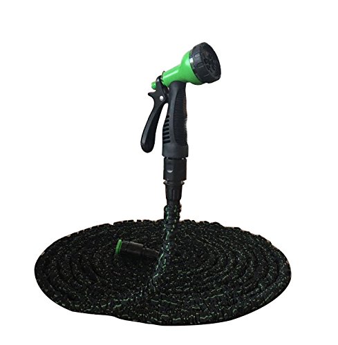 Flexibler Gartenschlauch MAGIC FleXx, 10> 30 Meter Flexschlauch, carbon/green, inkl. 8 in 1 Düse mit Feststellfunktion, max. Druckbelastung 12 Bar - 5