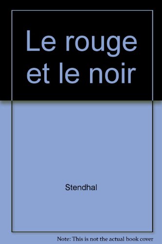 couverture de : Le rouge et le noir