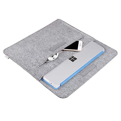 Inateck Microsoft Surface 3 Schutzhülle Filz Sleeve für neues Surface 3 10,8 Zoll 2015 Version, Grau - 6
