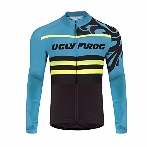 Uglyfrog #57 2018 Bicycle Men's Cycling Winter Fleece thermal Bike Wear Jersey Long Sleeve with Fleece Triathlon Top