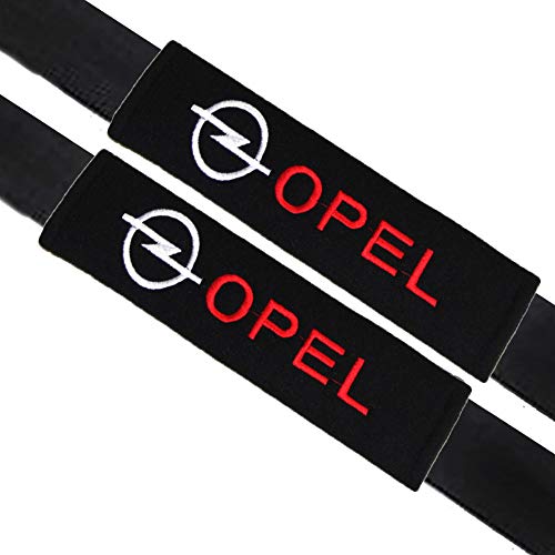 VILLSION 2Pack Almohadillas para cinturón de seguridad Auto accesorios Opel, Algodón suave protege tu cuello y hombros para adultos y niños