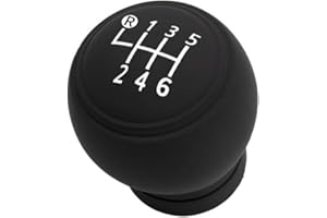 CUEMOON Osłona gałki zmiany biegów samochodu, 6-biegowa osłona gałki zmiany biegów, czarna gumowa elastyczna osłona antypoślizgowa uniwersalna wodoodporna osłona, do samochodu dostawczego ciężarówki