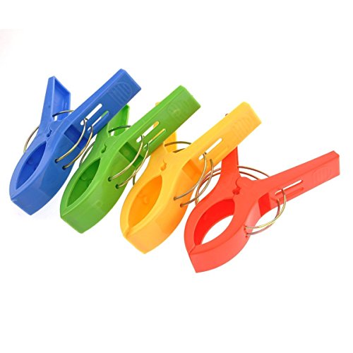 Zedtom 4PC große Plastic Wäscheklammern Wäscheklammer Klammern Clothespins,12x9x2cm/Stück,Plastic Wäscheklammern in verschiedenen Farben(rot,blau,grün,gelb) - 8