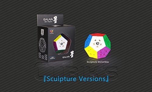 *X-MAN GALAXY Megaminx* STICKERLESS SCULPTED - QiYi 3x12 Professional & Competition Speed Cube Rubik's cube Brain Game 3D Puzzle