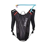  Source Outdoor Fuente al Aire Libre Vim 2L Sistema de hidratación Pack, Negro/Rojo