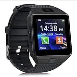 Hswt Smartwatch Bluetooth-Verbindung Intelligente Tracking-Karte Kommunikation Fitness-Uhr Herzfrequenz Blutdrucküberwachung Uhr Geeignet Für Erwachsene, Senioren, Männer,Black