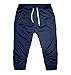 Produktbild ZEZKT-Herren Chino Shorts - Bermuda Kurze Hose mit Kordel - Baumwolle Regular Fit Jogginghose Kurze Hose Sweatshorts Cargo Shorts Freizeit Sports Shorts Sommer (M, Marine)