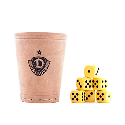 Preisvergleich Produktbild SG Dynamo Dresden Würfelbecher Stern (6 Würfel)