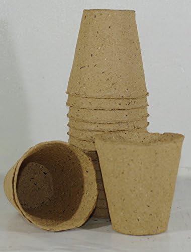 BIODEGRADABLE JARS for Plant Propagation 8 CM Diameter in Pack of 16 Jars.