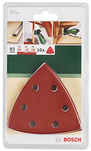 Bosch DIY 10tlg. Schleifblatt-Set (Holz und Metall für Multifunktionswerkzeuge Starlock) Körnung 60/80/120/180/240 - 2