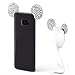 Produktbild Urcover® Samsung Galaxy S8 Plus Maus Ohren Handy Schutz-Hülle | TPU / Silikonhülle Bling Ear Cover Silber | Crystal Clear Soft Case mit Trage-Schlaufe | Bär Glitzer Girl Diamant Strass Steine