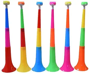 PartyToko Sports Game Plastic Trumpet, Noise Maker Best for Football Fans Football Match Cheering Horn (Color Random) 1pcs