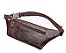 Produktbild MINISU Jahrgang Herrenmode PU Ledergürteltasche Messenger Bag Brusttasche Outdoor Sports Rucksack (Dunkelbraun) Crossbody