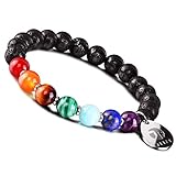 Duradero: Hecho con la pulsera de estiramiento de la más alta calidad y las preciosas gemas naturales preciosas de 8 mm, duplicadas para una mayor seguridad y una apariencia elegante.