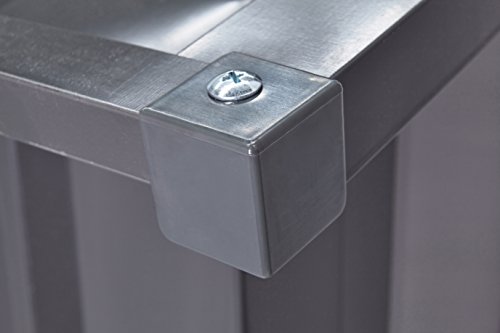 CLEMENS HOBBY TEC Stahlgerätehaus Globel Industries, BxT: 245×183 cm anthrazit - 3