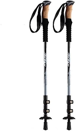 JESBAN Trekking Poles Ultralight Walking Hiking Sticks with Adjustable Height for Trekking Walking Hiking