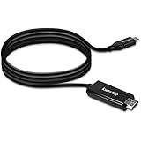kwmobile USB Typ-C auf HDMI-Kabel - USB Typ C Kabel 1,80m 4kx2k@60Hz - USB C auf HDMI - Video Audio Adapter für Laptops mit USB Type C DP Anschluss