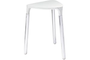 GEDY Yannis metal wolnostojący stołek łazienkowy Wykończenie: biały/chrom