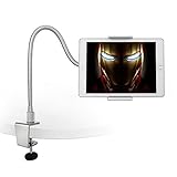 Tragbar und platzsparend, diese Schwanenhals-Halterung passt einfach in Ihren Rucksack oder Handtasche und Sie haben es praktisch zur Hand um es an Ihrem Büroschreibtisch, Couchtisch, Arbeitstisch, Nachttisch und anderen flachen Kanten anzubringen.Wenn Sie ein Freiberufler sind, der von Cafés aus arbeitet, oder wenn Sie in der Küche kochen und online einem Rezept folgen müssen, ist das das perfekte platzsparende Gerät für Ihre Tischplatte.