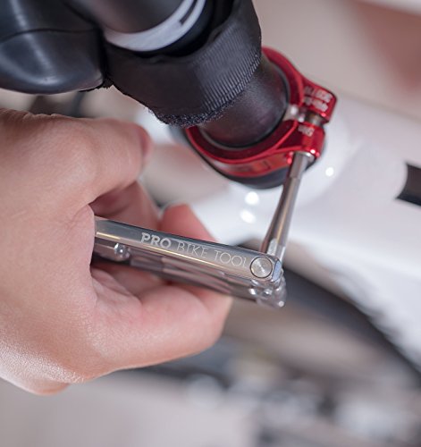 Fahrrad Multitool 8 in 1 Fahrradwerkzeug. Zuverlässiges, Kompaktes und Leichtes Reparatur-Set für Rennrad und Moutainbike, MTB Fahrräder. Massiver Edelstahl, Rostfrei. Multifunktions-Fahrradwerkzeugset mit langem Hebel. Inklusive Kostenloser Tasche und Lebenslange Garantie - 5