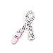 Lvge Soother Teethers Chain Clip Lanyards White Leopard