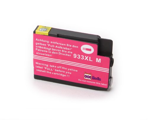 Tinte kompatibel zu HP 932XL / 933XL 4 Patronen im Multipack mit neustem Chip für HP OfficeJet 6100 6600 6700 ePrinter Plus All in One Premium Drucker - 4