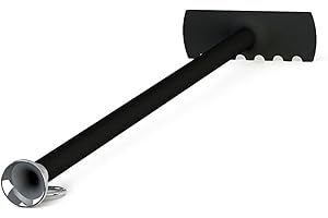 Morsø Ash Scraper with Built-In Blower Pipe for Morsø Outdoor Oven, Grills and Fireplaces, Scandinavian Design, Powder-Coated Steel, Black