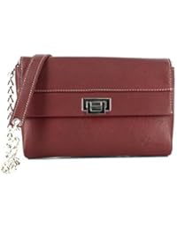 Laura Valle Bolso bandolera cadena Burdeos