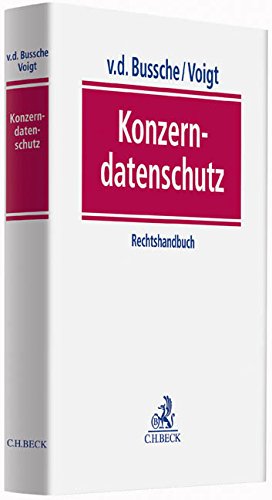 Konzerndatenschutz: Rechtshandbuch
